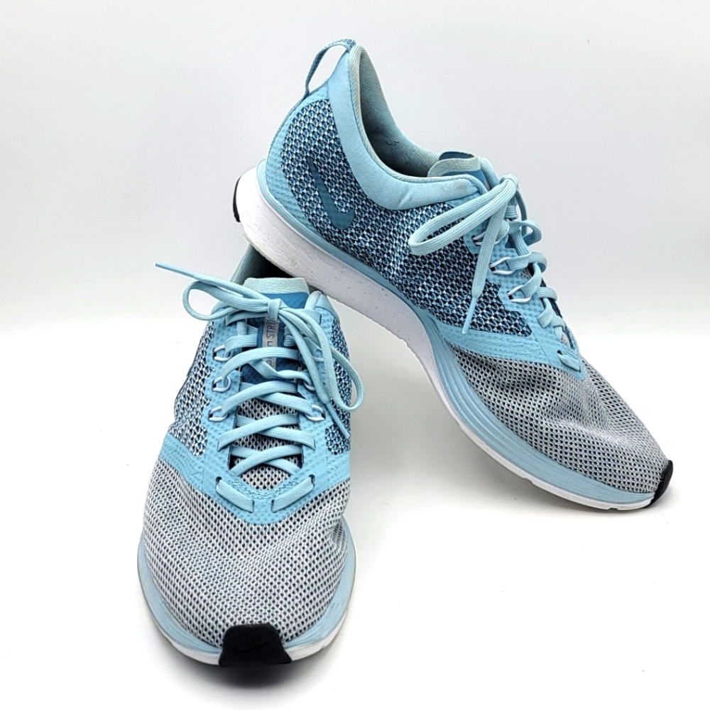 Nike Zoom Strike Women's Light Blue and Gray Athletic Shoes SIZE‎ 11 #1548